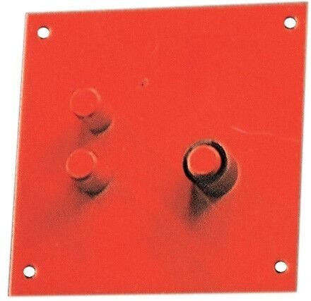 Biegeplatte aus lackiertem Stahl, Stiftform, 18 x 18 cm – Wohnzimmer