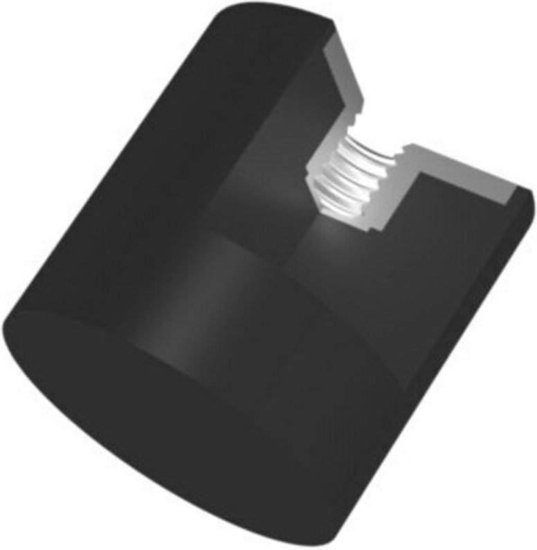 Gummi-Metall-Puffer zylindrisch Typ E D30xH40mm M8 NR55