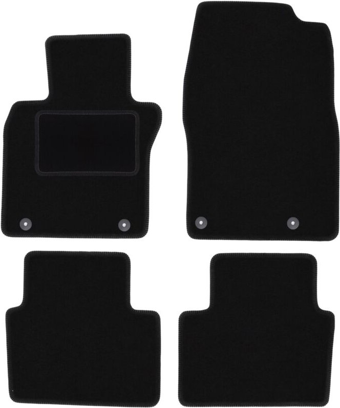 Schwarze Velours-Fußmatten für: Mazda CX30 / CX-30 Crossover (2019-)