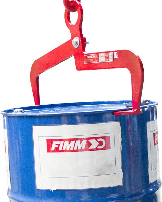 Fimm 2 Punkte Fasszange manuell für das vertikale Handling von Metall-und Kunststofffässern