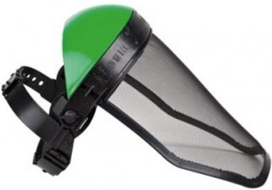 Gesichtsschutz verstellbar stabiler Kunststoff gelocht Version