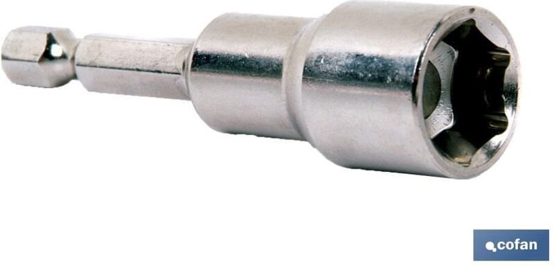 Schraubenadapter mit 13-mm-Magnet abdecken.