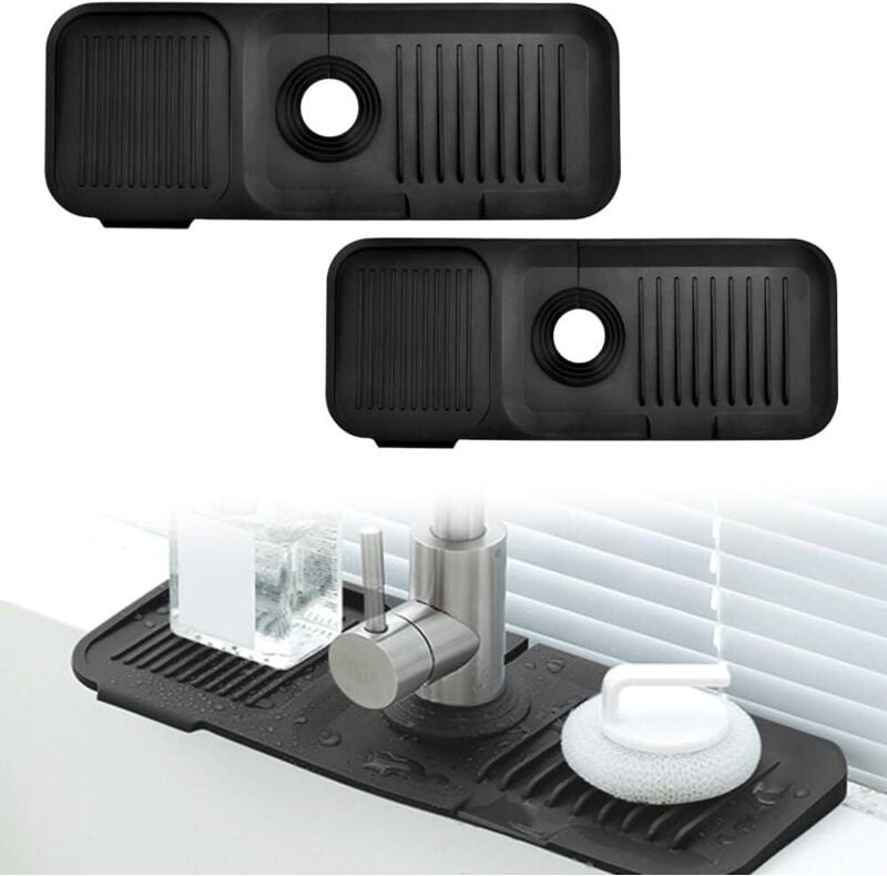 Thumbnail - Stück Silikon-Wasserhahnmatte, Wasserhahn-Trockenmatte, Silikon-Drainage-Pads, Silikon-Waschbeckenmatte, Silikon-Anti-Tr...