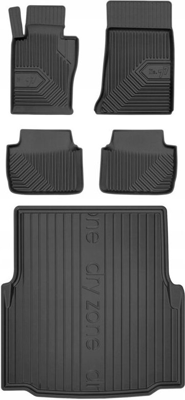 SET 77 Gummimatten und Abdeckung BMW 3 E46 Limousine 1998-2005 xDrive