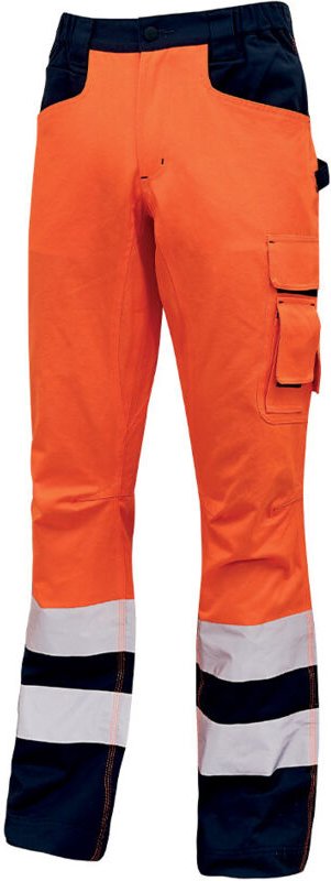 Hochsichtbare Arbeitshose LIGHT - Neonorange 3XL - FR (52/54) - EU (58/60)