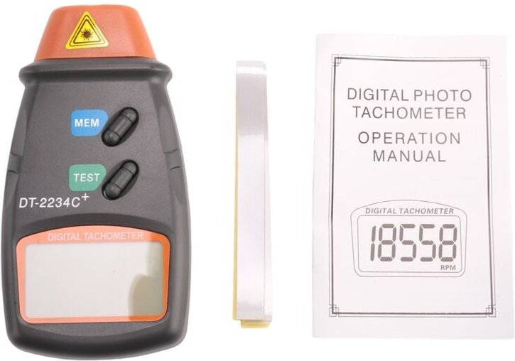 Digitaler Drehzahlmesser, Drehzahlmesser, berührungslos, 2,5 U/min-99999 U/min, LCD-Anzeige, Geschwindigkeitsmesser, DT2...