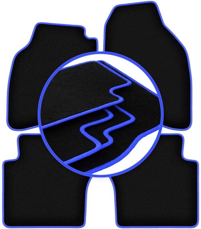 CARLUX-BLUE Autofußmatten für: Honda City IV Limousine (2002-2008)