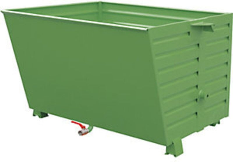 Bauer Späne-Stapelkipper BSL 150, lackiert, Resedagrün