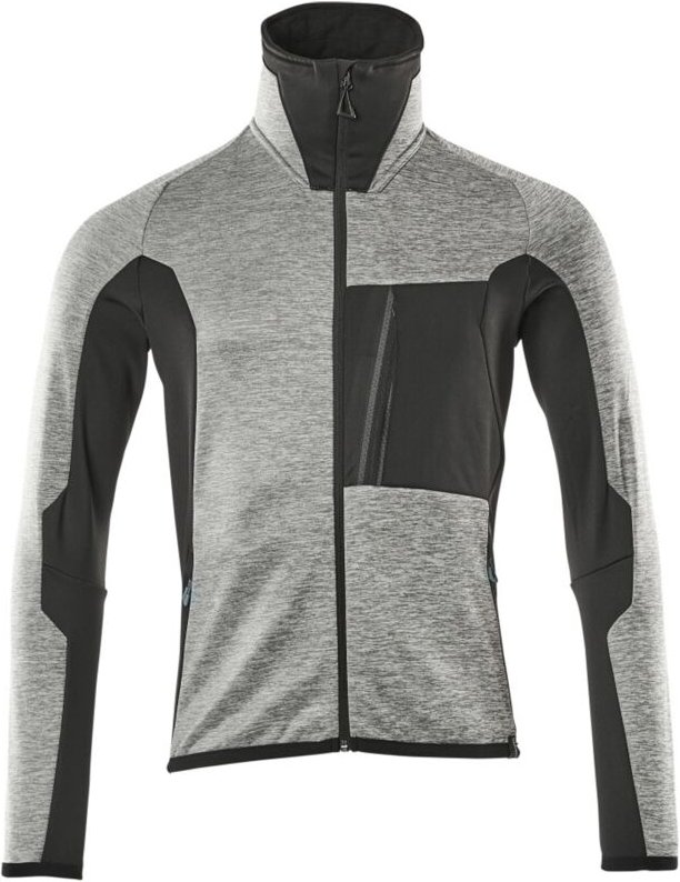 Mascot ADVANCED Fleecejacke Gr. S grau-meliert/schwarz