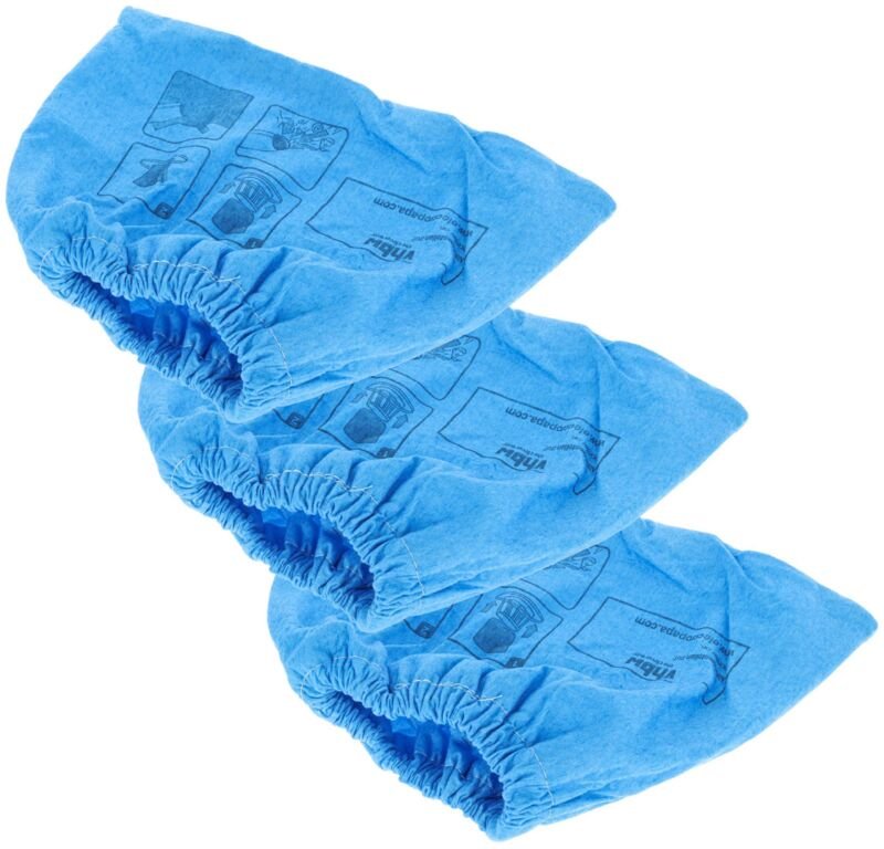 3x Textilfilter kompatibel mit Einhell th-vc 1820 sa, 1820 arg / ex, 1825 Staubsauger, Nass-/Trockensauger - Stoffbeutel...