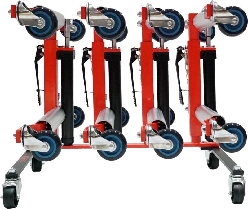 KS Tools performance Aufbewahrungsgestell mit vier hydraulischen Rangierhilfen, 5-tlg