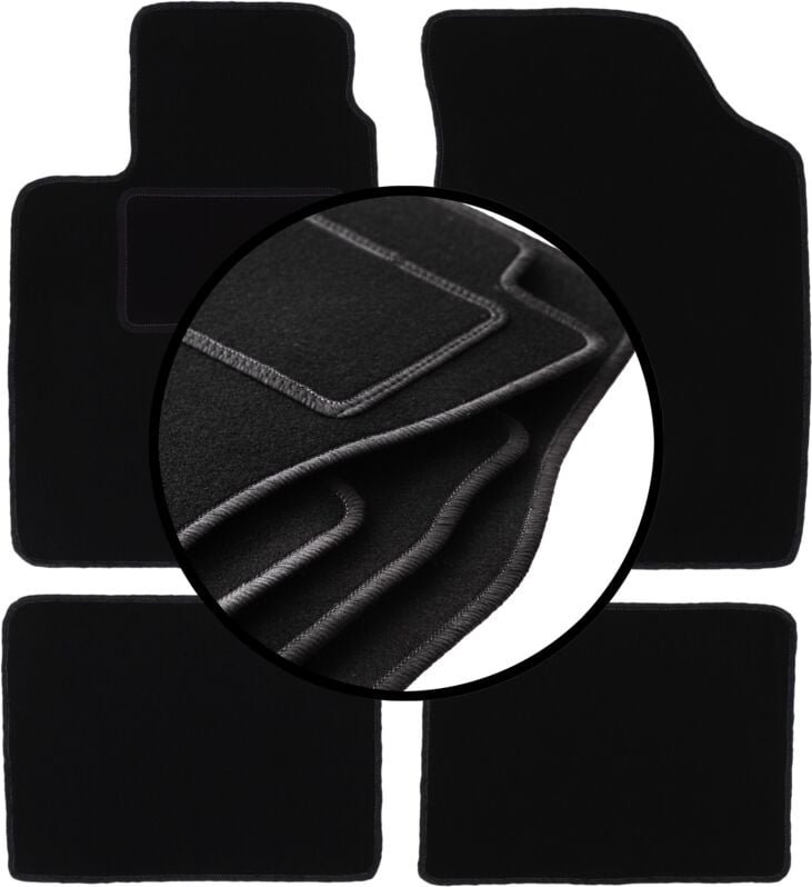 Komplettset Veloursmatten für: Renault Thalia I Limousine (2000-2010)
