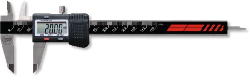 Ultra Präzision - Digital-Taschenmessschieber active inox eckig 150 mm