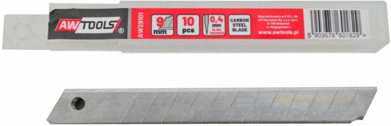 Awtools ostrza wymienne łamane 9mm/ 10szt.