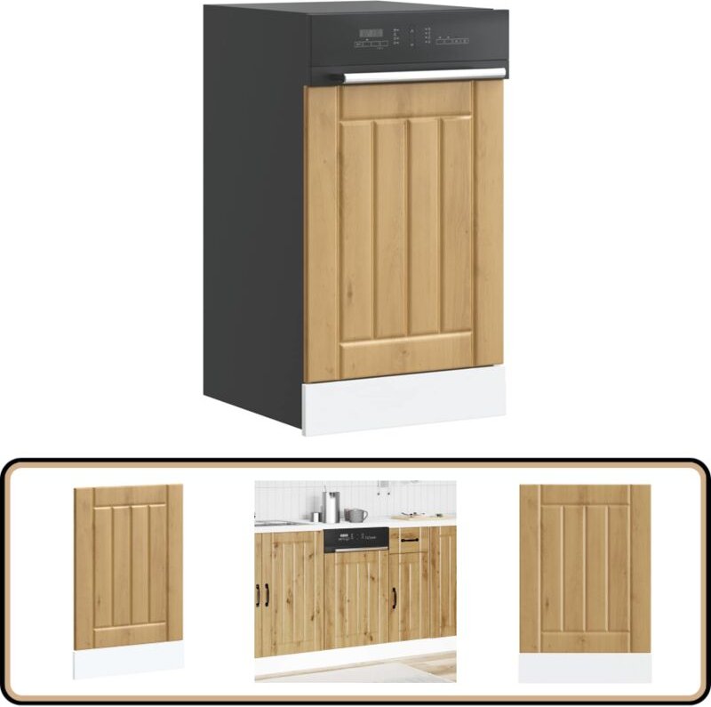 Geschirrspülerblende Lucca Artisan-Eiche Holzwerkstoff - Vidaxl