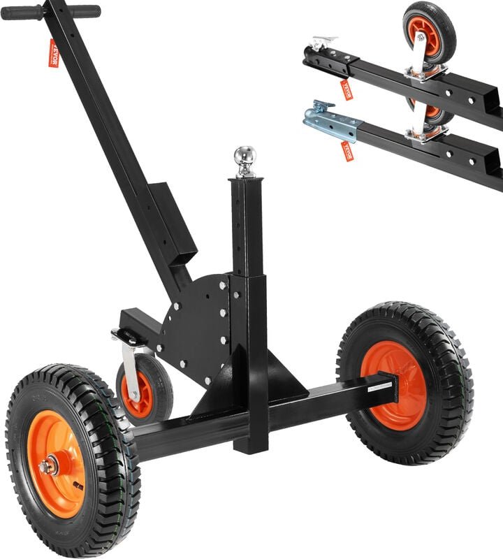 Thumbnail - Vevor Anhänger Rangierhilfe für Wohnwagen Trailer Hänger Manueller Zugmodus/Fahrzeugzugmodus Max. 680,4kg Rangierwagen m...