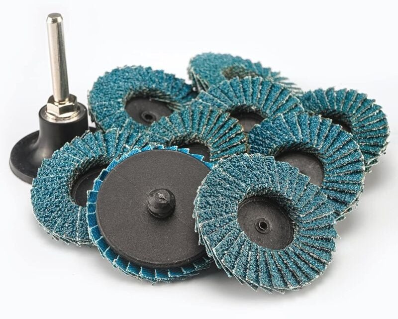 30 Stück 2 Zoll Mini-Fächerscheiben, sortiertes 40/60/80-Set, hochdichte Zirkonia-Schleiffächerscheiben, mit 1/4 Zoll Sc...