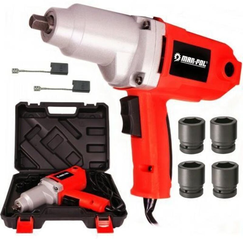 Druckluft-Schlagschrauber 1/2" mit 800 Nm de Drehmoment, ideal für Kfz-Mechaniker und Werkstätten, inkl. Satz de Stecksc...