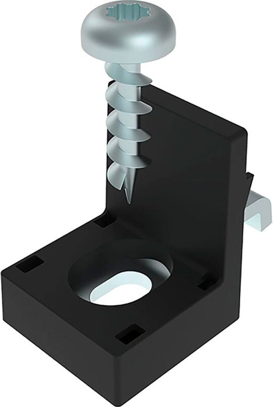 Thumbnail - Plattenklemmwinkel Item System zur rechtwinkligen Verbindung von Holzplatten auf einem Aluprofil Rahmen mit Nut 8 - Fath