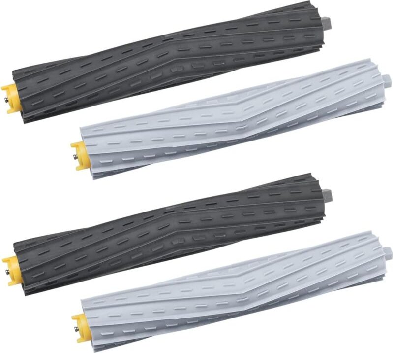 2er-Pack Gummibürsten-Set für Roboterstaubsauger der Serien iRobot 800 und 900, Ersatz-Rollenbürste für Roomba 850 860 8...