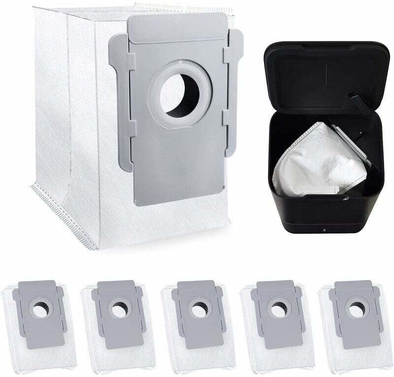 6er-Pack Staubsaugerbeutel, kompatibel mit iRobot Roomba Clean Base, automatische Schmutzentsorgungsbeutel, Ersatzteile ...