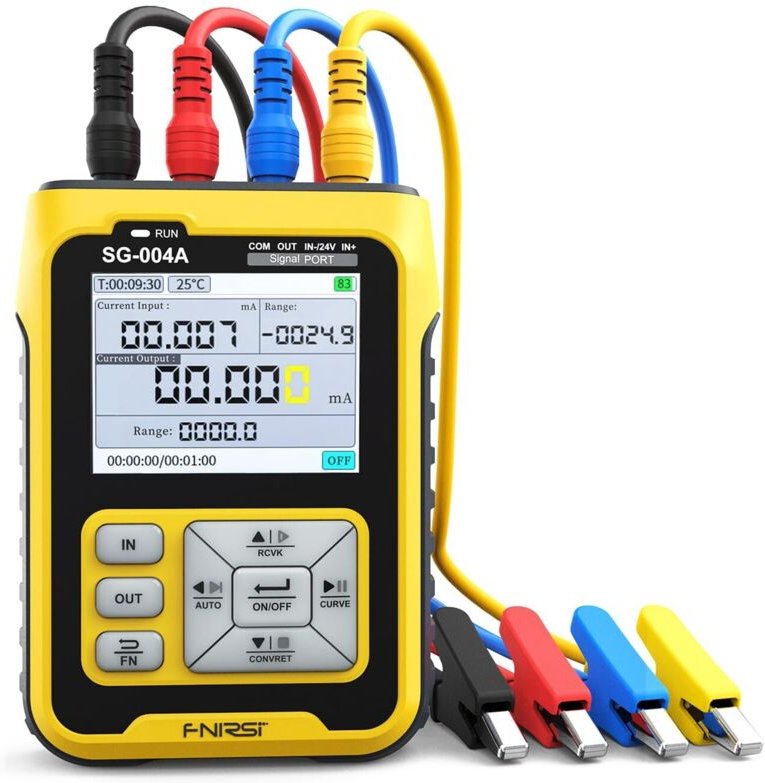 Strom-Spannungs-Signalgenerator, Spannungs- und Stromkalibrator, 4–20 mA, 0–24 V Strom-Spannungssimulator, mehrere Signa...