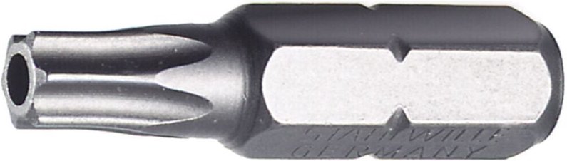 BIT-Schraubendrehereinsatz Gr.T 15 torx Gr.3,3mm Außen-6kant nullmm L.26mm - Stahlwille