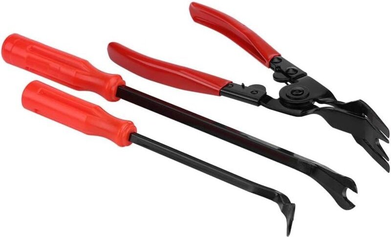 Türverkleidungs-Entfernungszange – 3-teiliges Nieten-Clips-Zangen-Befestigungsentferner-Abzieher-Stemmeisen-Werkzeugset ...