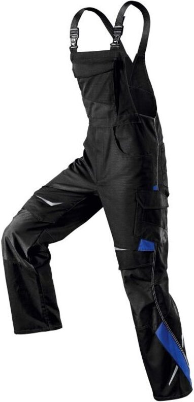 Thumbnail - Kübler Workwear - Kübler Latzhose pulsschlag 3324 schwarz/kbl.blau Gr. 40