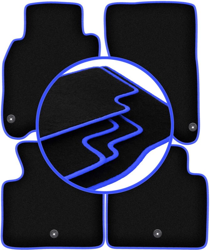 CARLUX-BLUE Autofußmatten für: Infiniti M Hybrid Limousine (2010-)