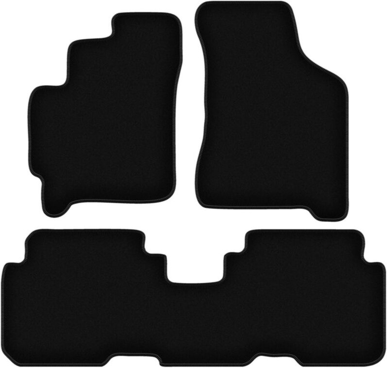 BASIC schwarze Veloursmatten für: Kia Carens I Minivan (1999-2006)