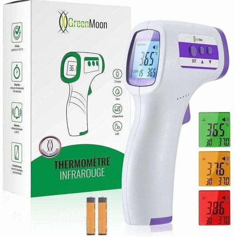Stirnthermometer Infrarotthermometer für Erwachsene, berührungsloses Thermometer, LCD-Display, Speicherfunktion, Infraro...