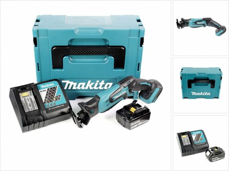 Djr 183 RF1J Akku Reciprosäge 18V + 1x Akku 3,0Ah + Ladegerät + Makpac - Makita