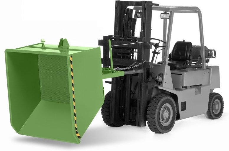 RR Industrietechnik Spänekipper Typ RUK-S 1330x1570x980mm 1500dm³ RAL 6011 Resedagrün