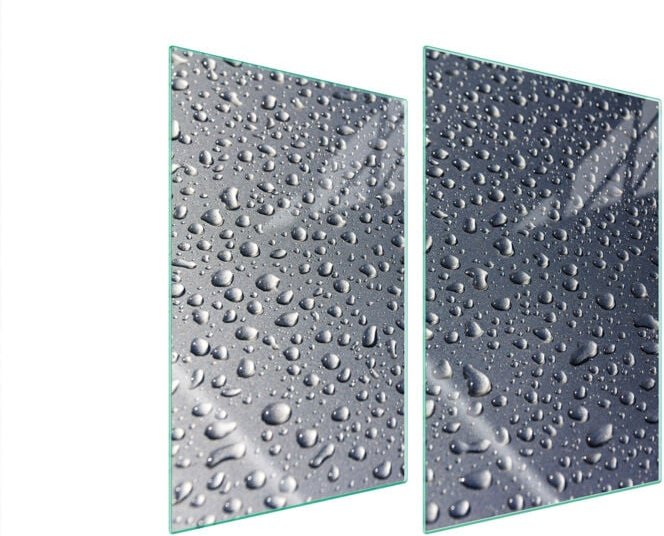 GLASSCHUTZPLATTE FÜR KÜCHE 2x35x52 TROPFEN