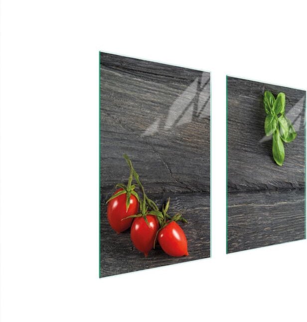 GLASSCHUTZPLATTE FÜR HERD 75x52 TOMATEN