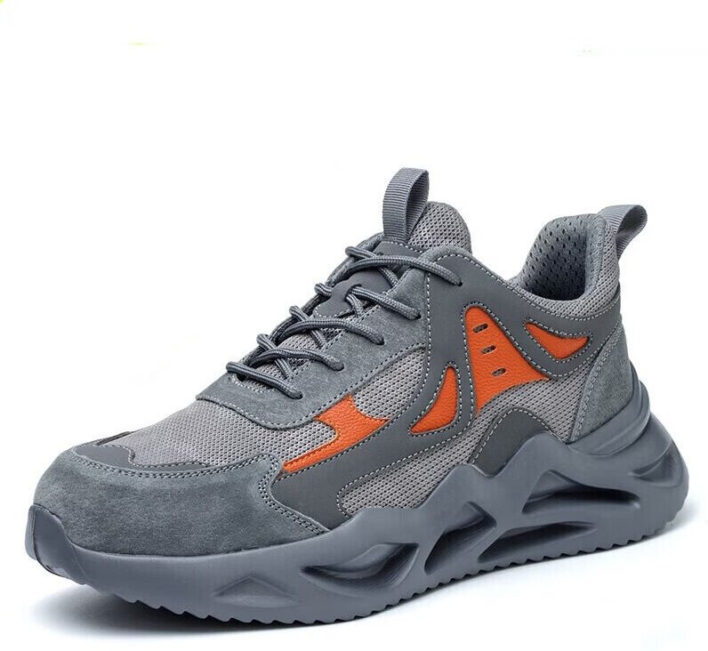 Isolierte Sicherheitsschuhe für Herren, atmungsaktive, bruchsichere und pannensichere Arbeitsschuhe aus Mesh mit Stahlka...