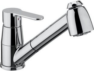 Spültischmischer mit ausziehbarer Dusche – Blue Line Chrom