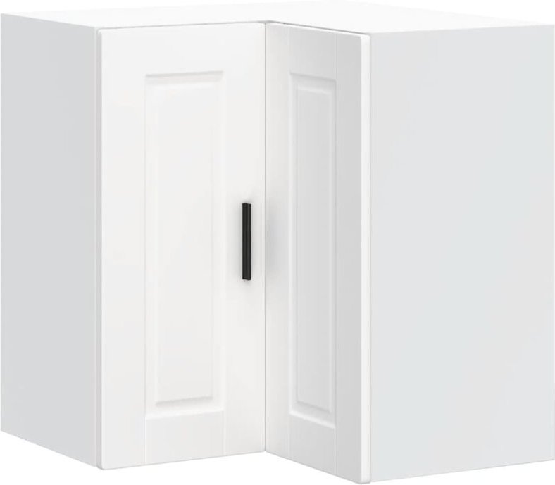 Küchen-Eckhängeschrank Porto Weiß Holzwerkstoff - Vidaxl