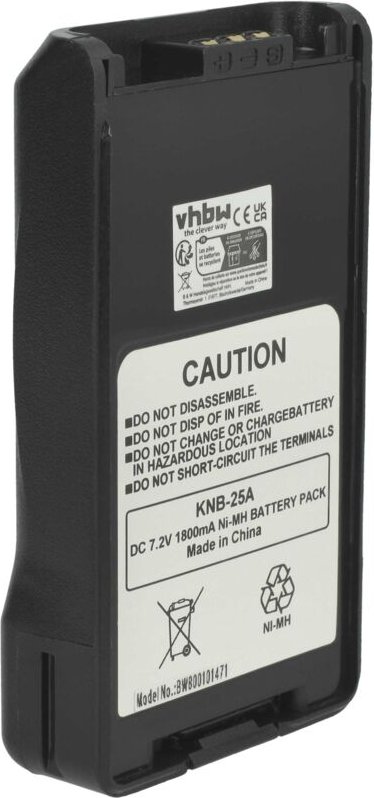 vhbw Akku kompatibel mit Kenwood NX-320E3, NX-420, NX-3220, NX-320E2, NX-3320, NX3220, NX3300, NX3320 Funkgerät, Walkie ...