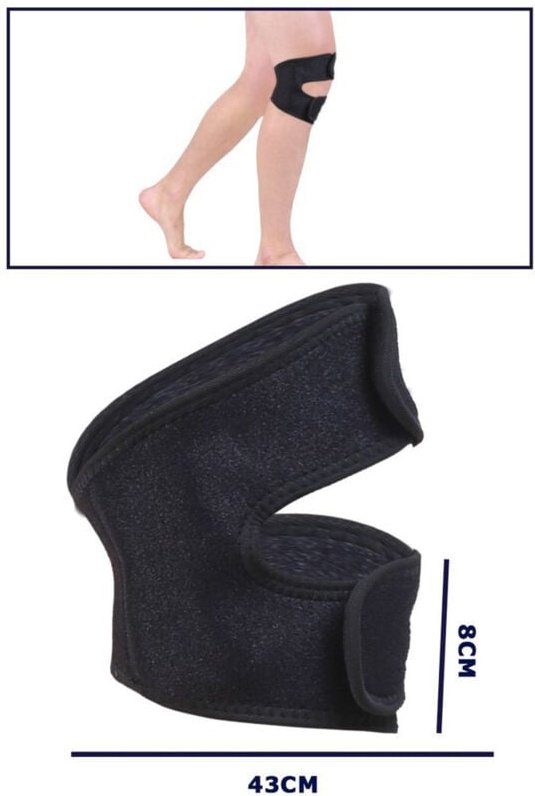 Trade Shop - doppelte knieorthese mit runners band und patellarsehnenunterstützung -