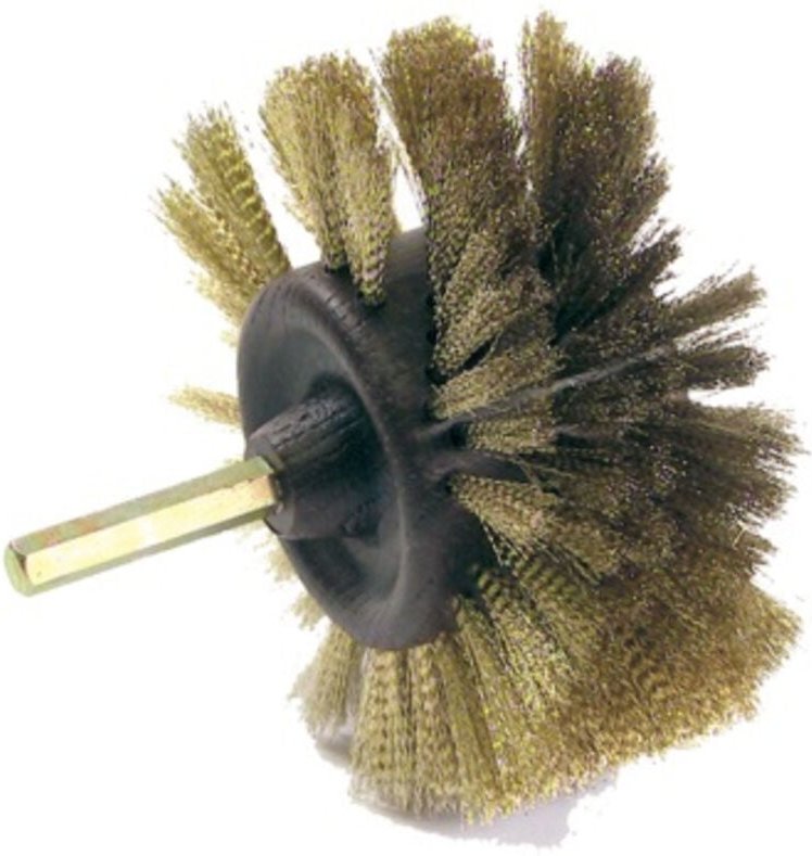 Rotierende Bürste Ø120 mm Gerlon Edelstahl - brin