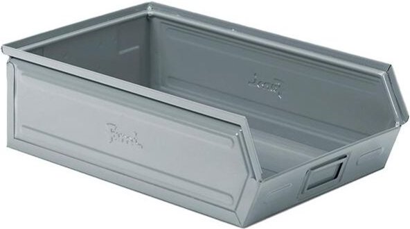 Stahlbehälter mm B=300 T=500 H=145 Gr.4A2 Grau Ral7000