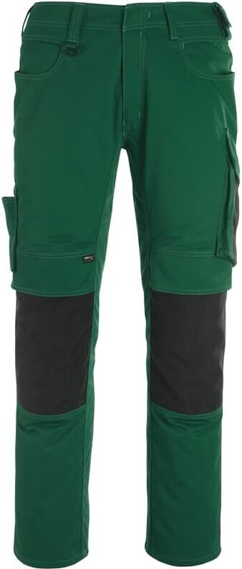 Arbeitshose mannheim 12679-442 leichte Bundhose mit Cordura Knietaschen, Farbe: Grün/Schwarz - 0309, Größe: 56 - Mascot