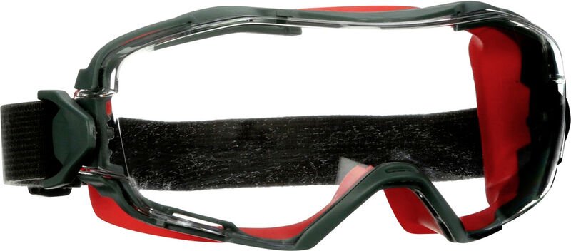 3M GG6001SGAF-RED Vollsichtbrille mit Antibeschlag-Schutz, mit Antikratz-Schutz Rot EN 166, EN 170