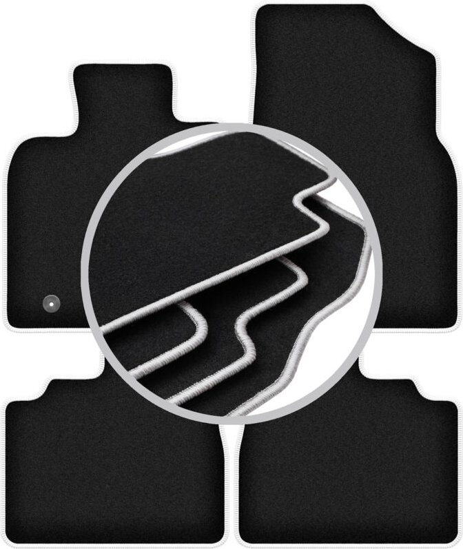 CARLUX-SILVER Autofußmatten für: Lexus ES VII Limousine (2017-)