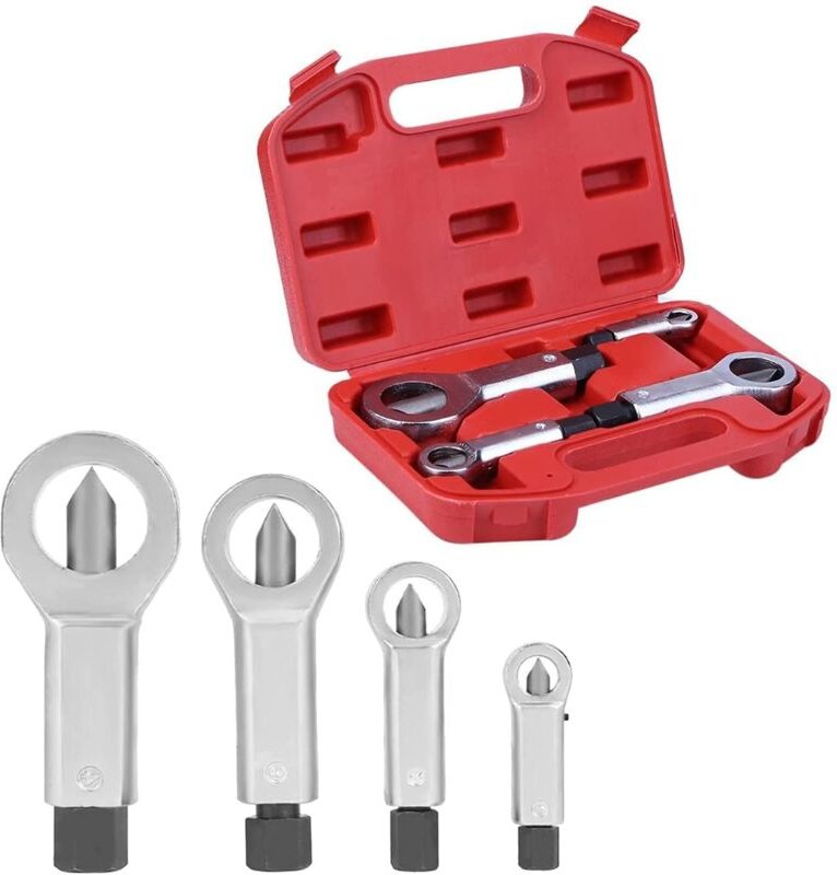 Aougo - Stück Auto-Mutternbrecher – robuster Mutternausdreher, Bolzentrenner zum Entfernen gebrochener und beschädigter ...