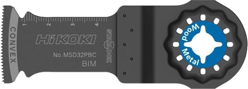 Hikoki 782721 Starlock Multifunktionswerkzeugklinge 32 x 0,6 mm 18 Zähne