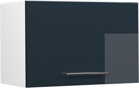 Vicco - Küchenschränke Fame-Line, Dunkelblau Hochglanz, 60 cm Flach