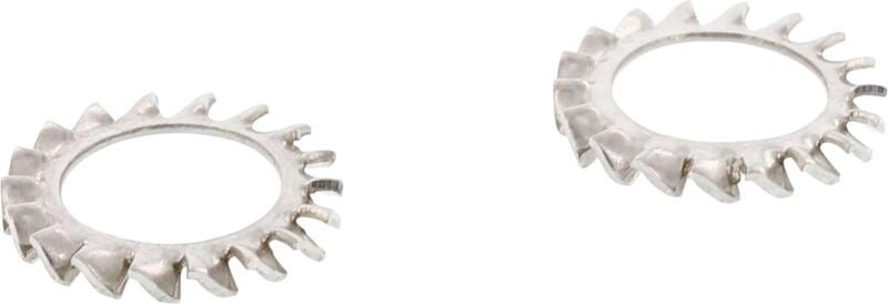 No Brand - Zahnscheibe M8 mit Aussenverzahnung Fächserscheibe Edelstahl A4 1000 Stück